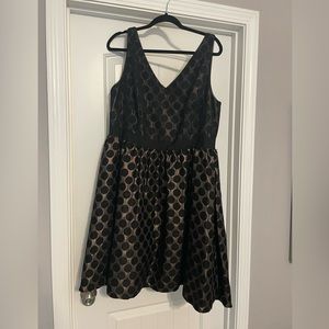 Adrianna Pappel black & gold cocktail dress